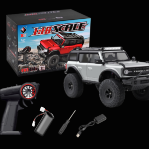 WLtoys 184023 RTR 4WD RC Car Rock Crawler Off-Road Climbing Truck Scale 1:18 - Silver Grey